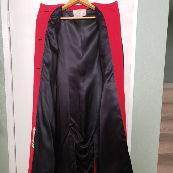 Vintage Pauline Trigère 1980s 2tone wool coat - Picture 3 of 8